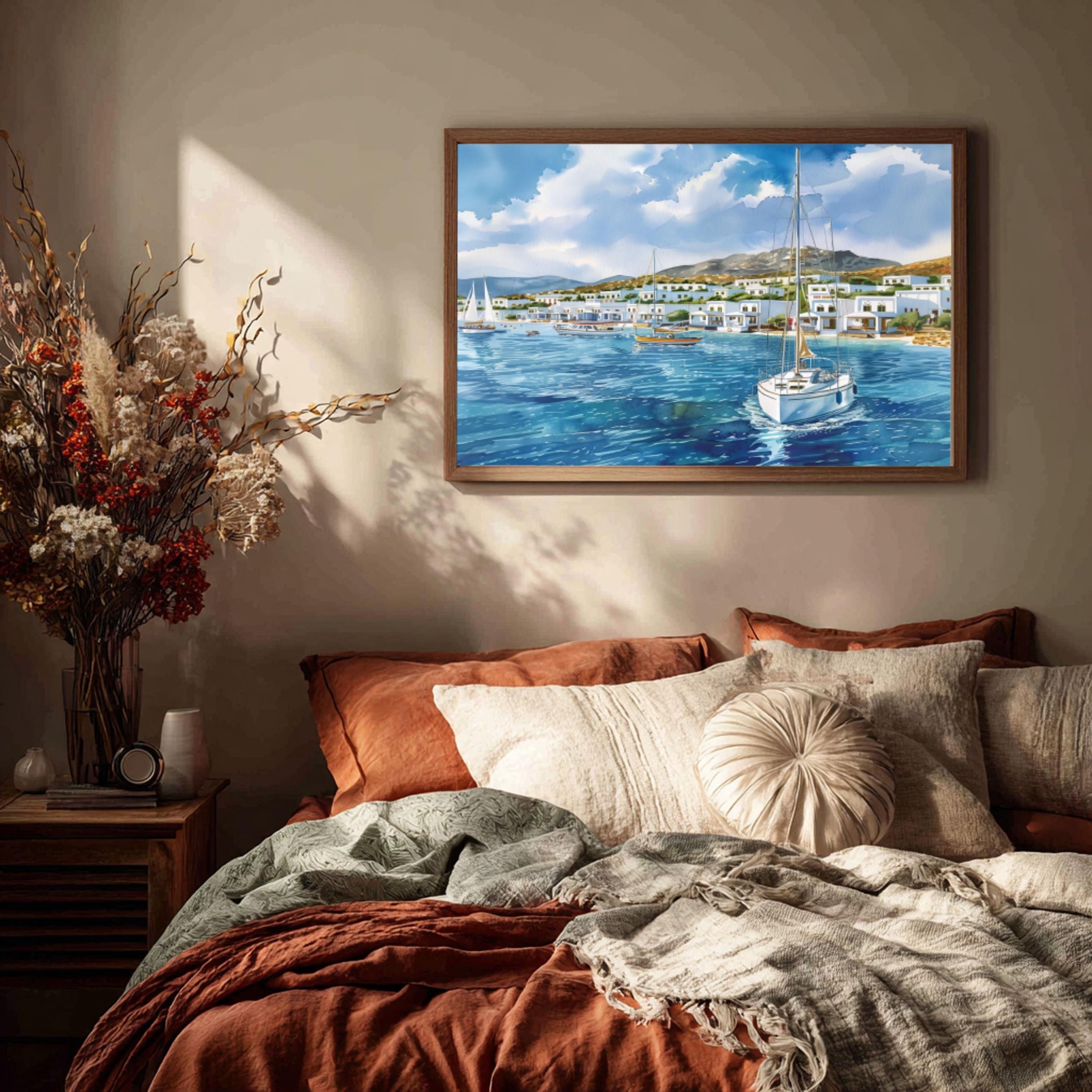 Kos Island Greece Watercolor Print: Greek Travel Art Poster - Image 3
