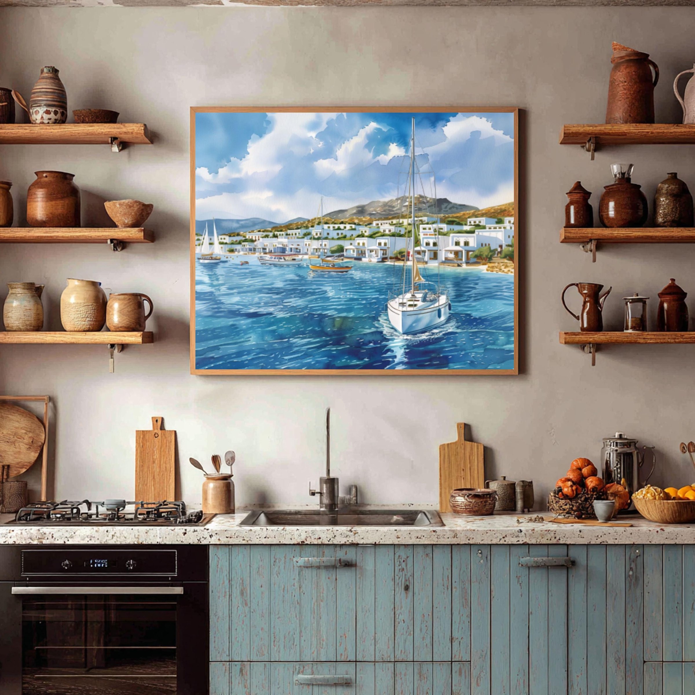 Kos Island Greece Watercolor Print: Greek Travel Art Poster - Image 7