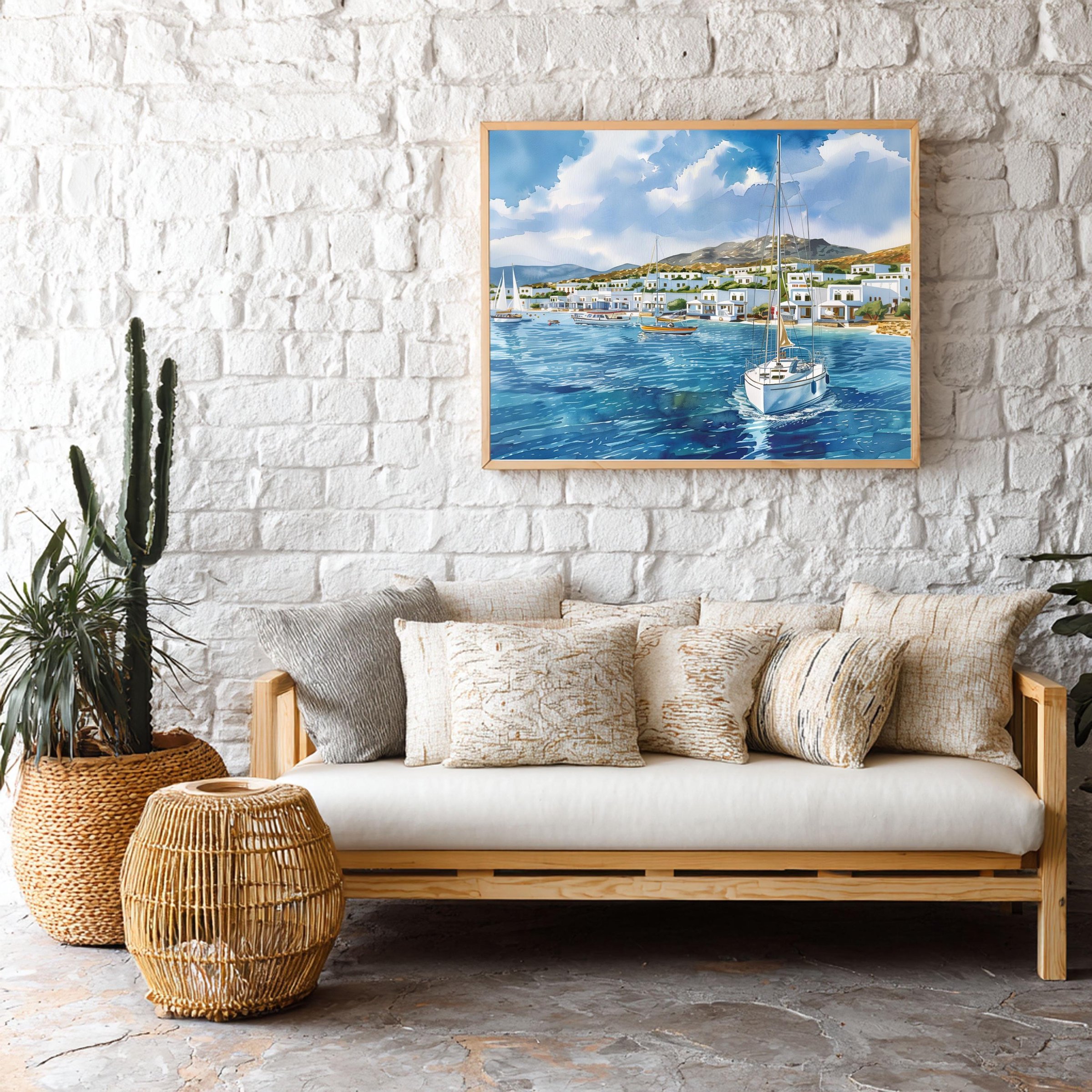 Kos Island Greece Watercolor Print: Greek Travel Art Poster - Image 9
