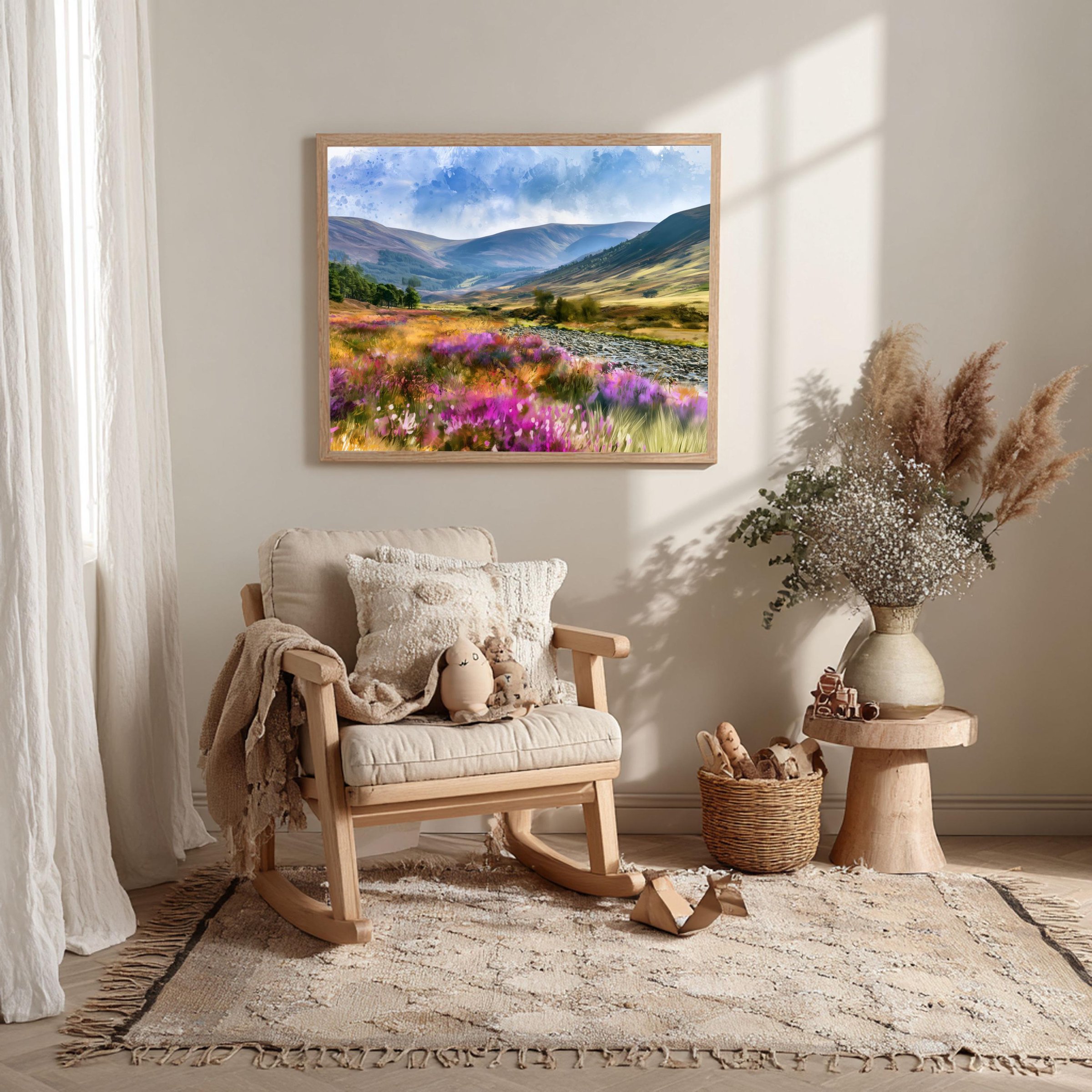 Cairngorms National Park Scotland Watercolor Print: UK Travel Art Poster - Image 10
