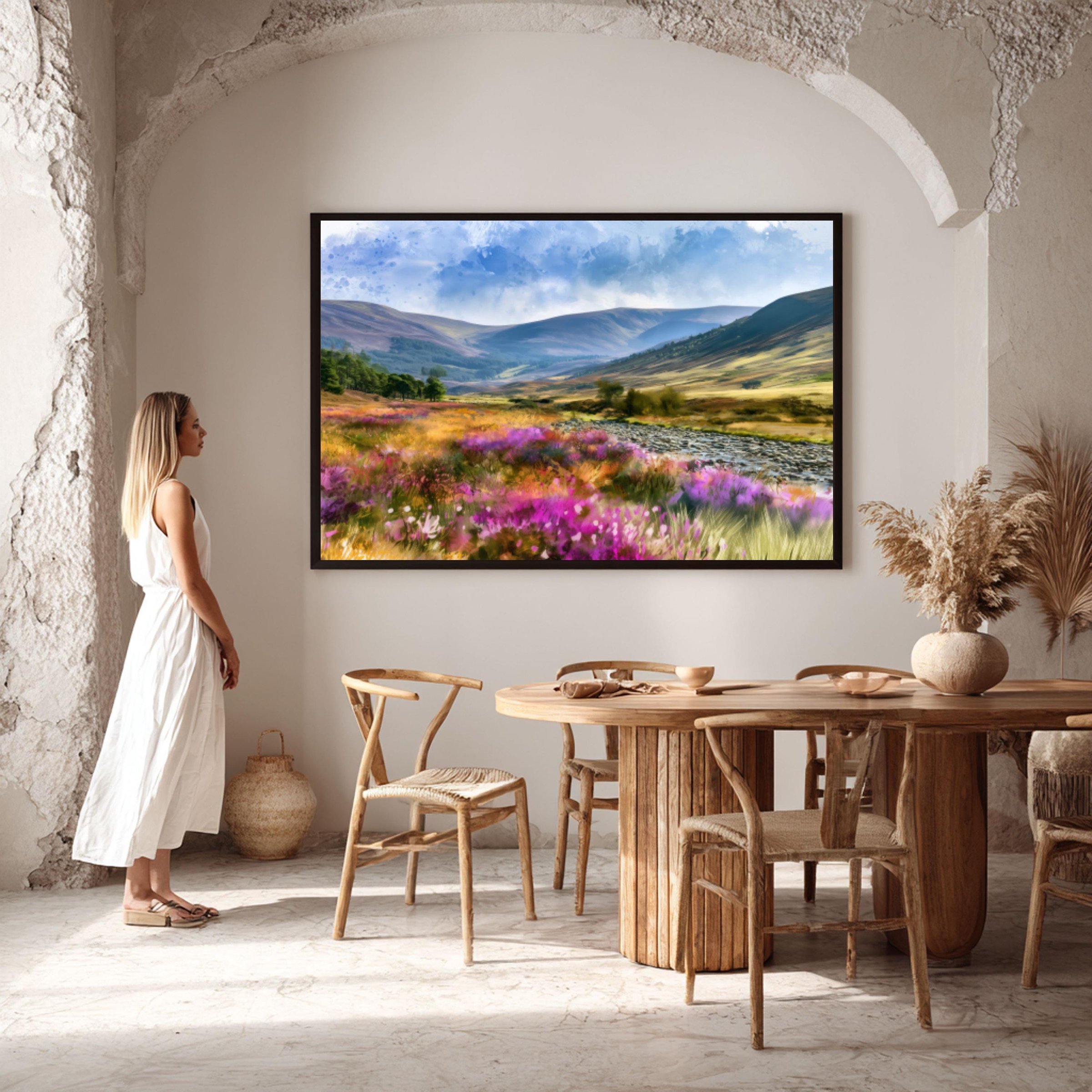 Cairngorms National Park Scotland Watercolor Print: UK Travel Art Poster - Image 6