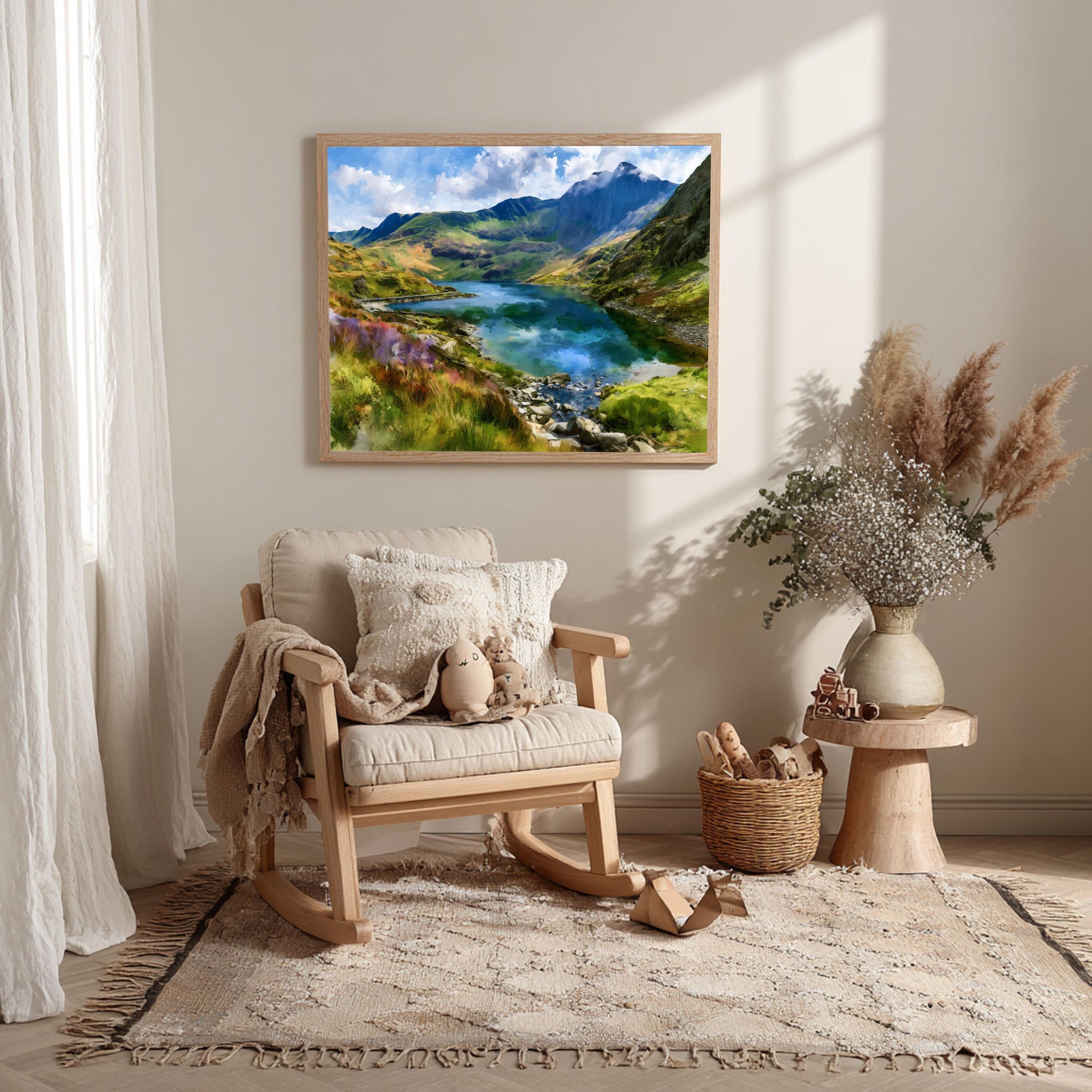 Eryri Snowdonia National Park Wales Watercolor Print: UK Travel Art Poster - Image 10
