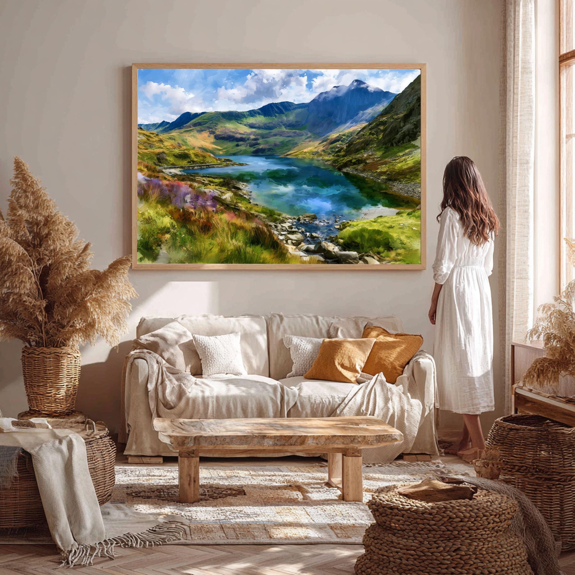 Eryri Snowdonia National Park Wales Watercolor Print: UK Travel Art Poster - Image 5