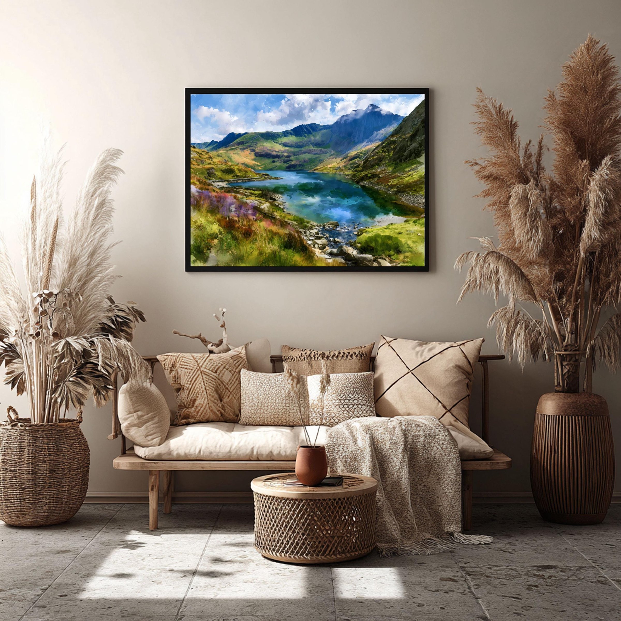 Eryri Snowdonia National Park Wales Watercolor Print: UK Travel Art Poster - Image 8