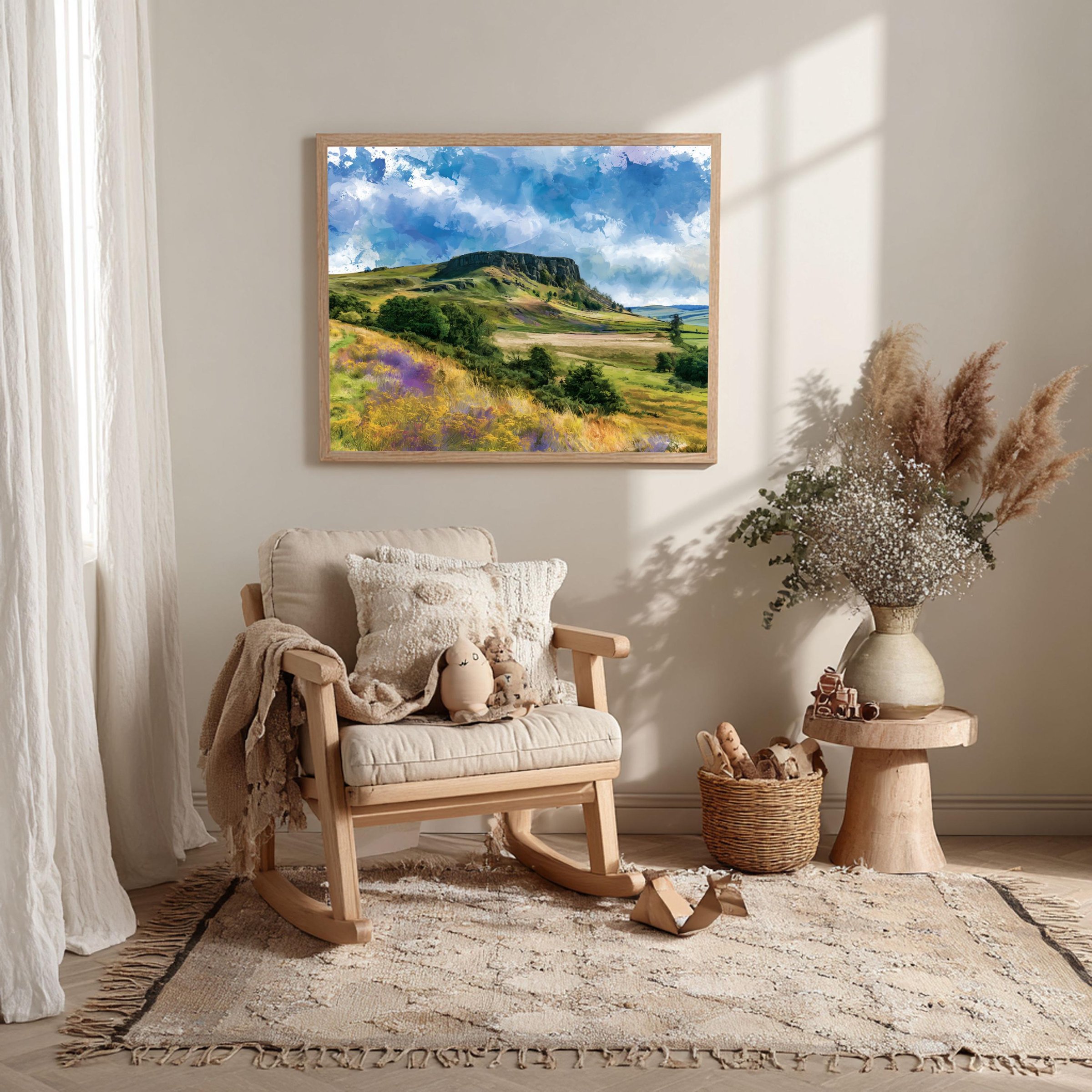 Northumberland National Park England Watercolor Print: UK Travel Art Poster - Image 10