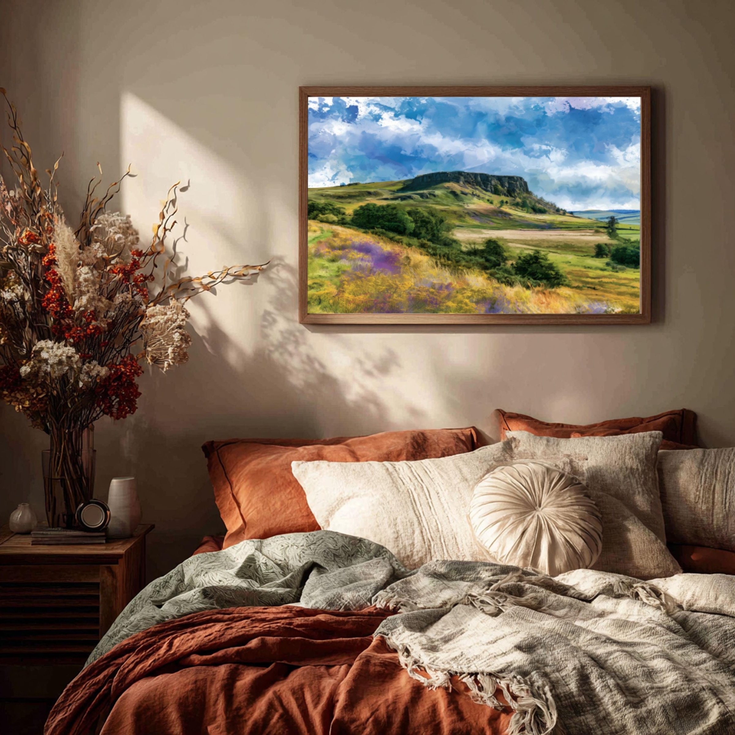 Northumberland National Park England Watercolor Print: UK Travel Art Poster - Image 3