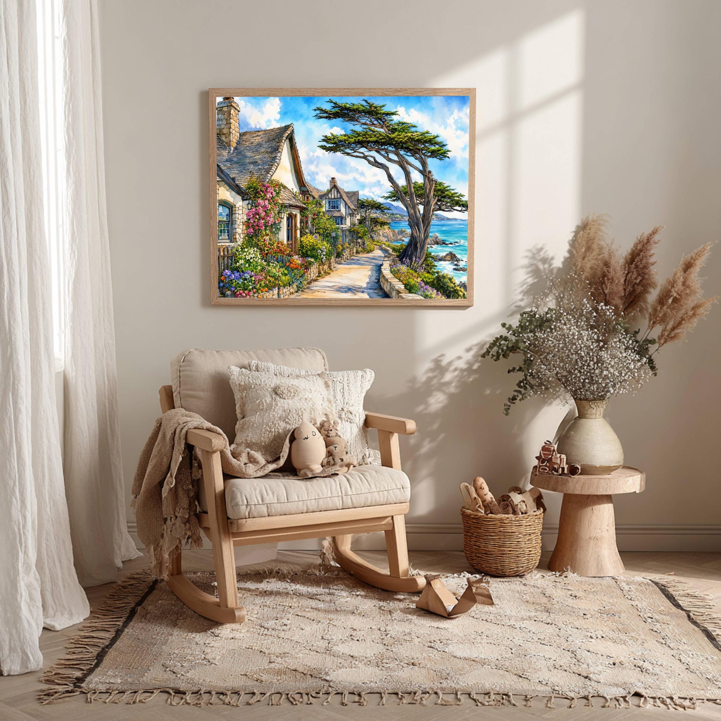 Carmel-by-the-Sea California Watercolor Print: USA Travel Art Poster - Image 10