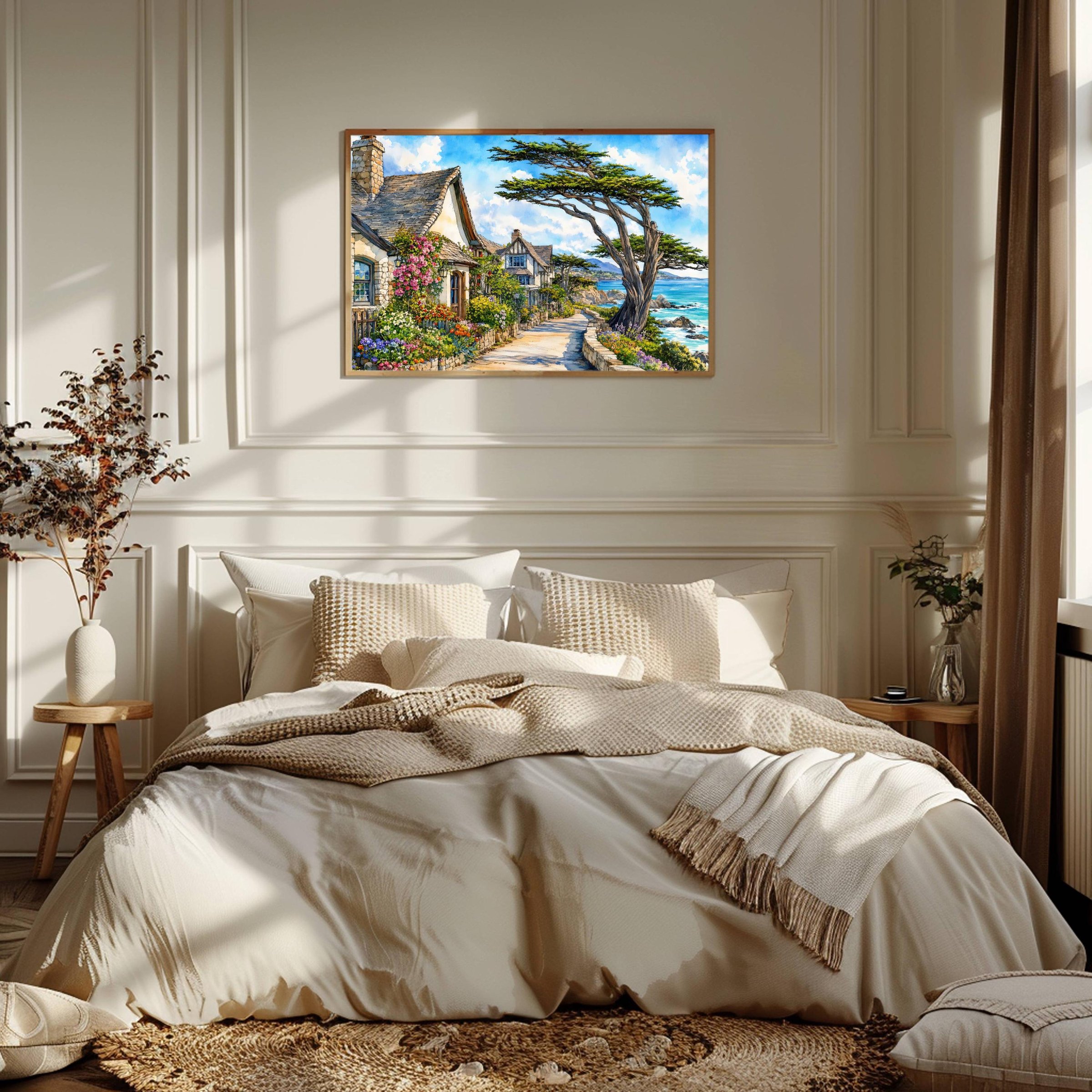 Carmel-by-the-Sea California Watercolor Print: USA Travel Art Poster - Image 2