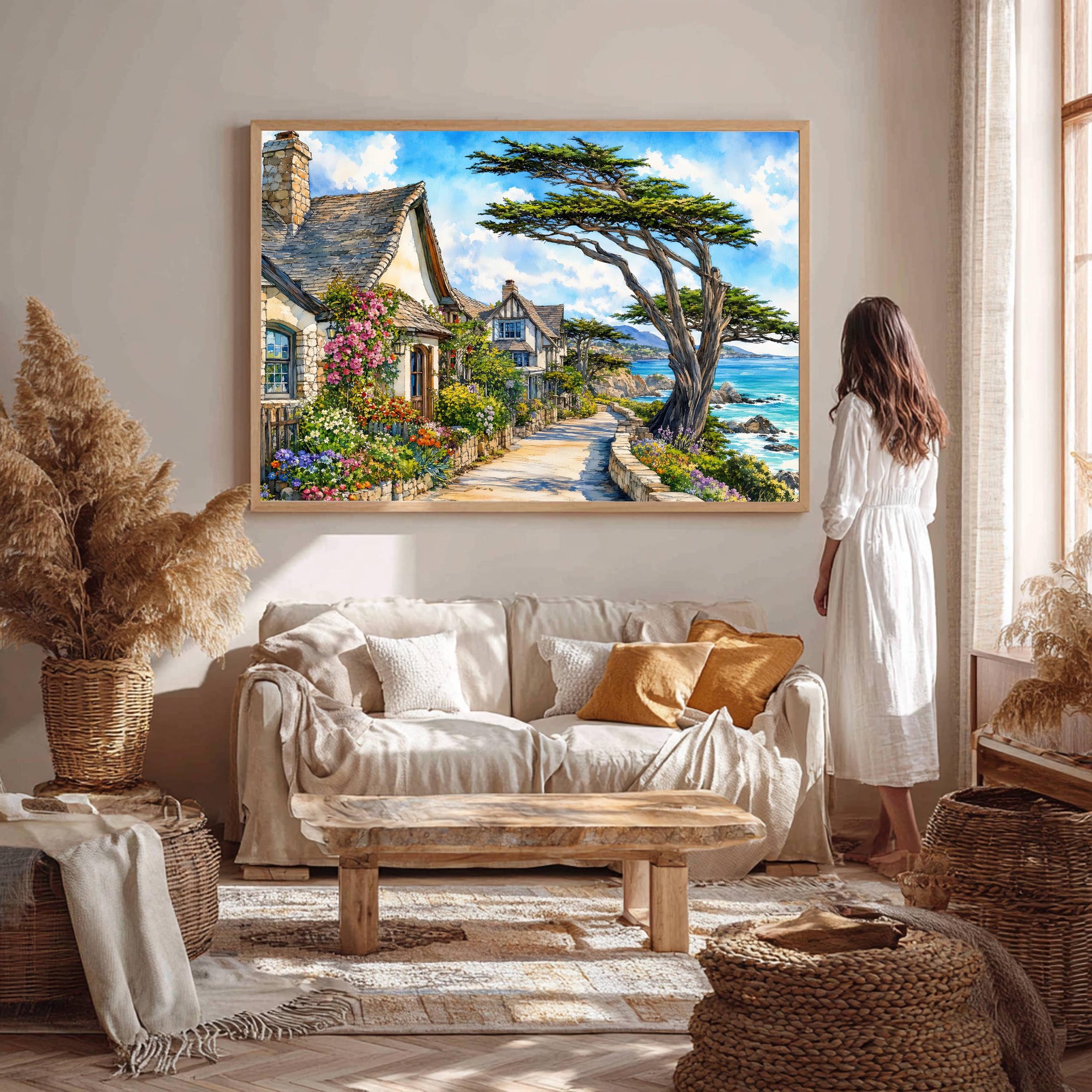 Carmel-by-the-Sea California Watercolor Print: USA Travel Art Poster - Image 5