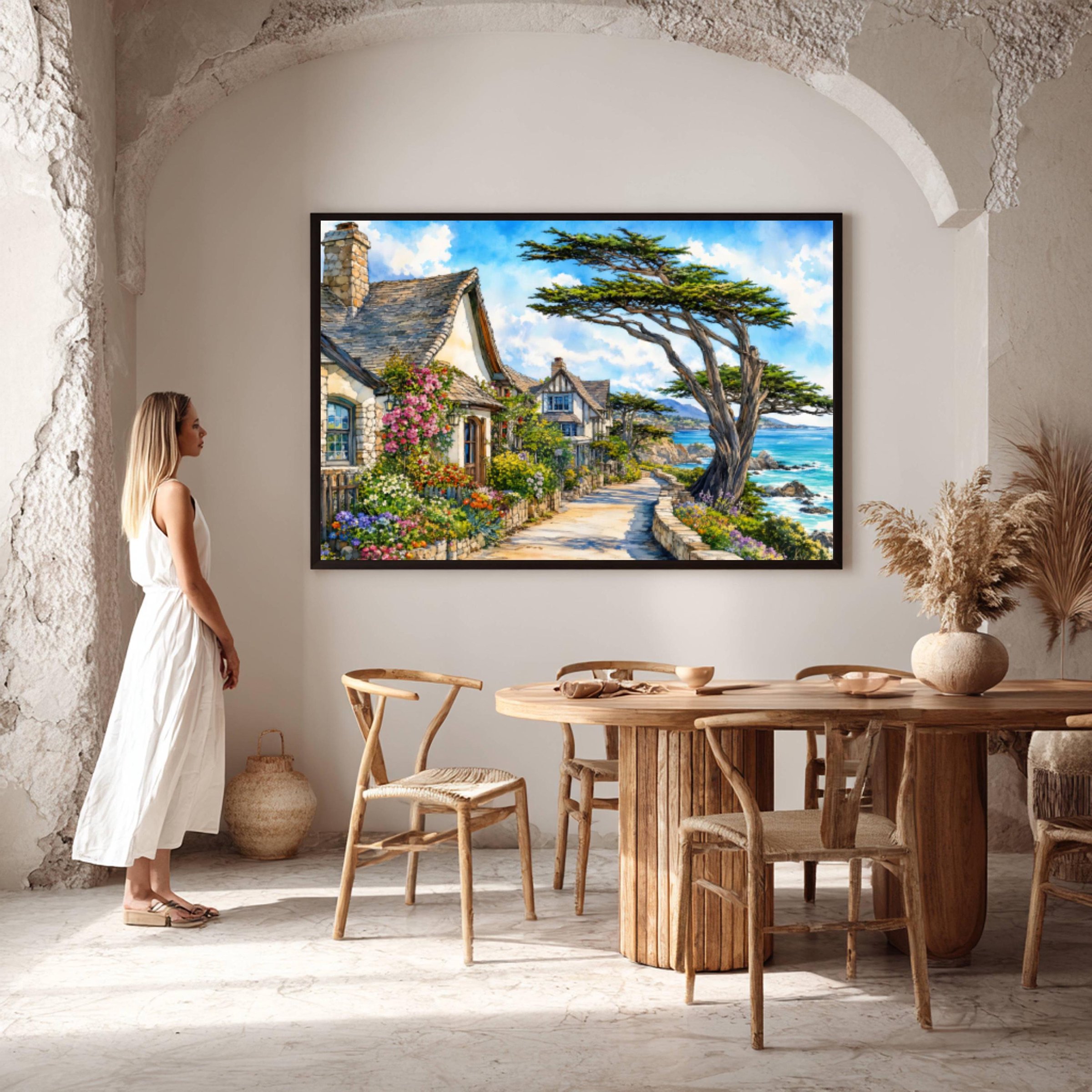 Carmel-by-the-Sea California Watercolor Print: USA Travel Art Poster - Image 6