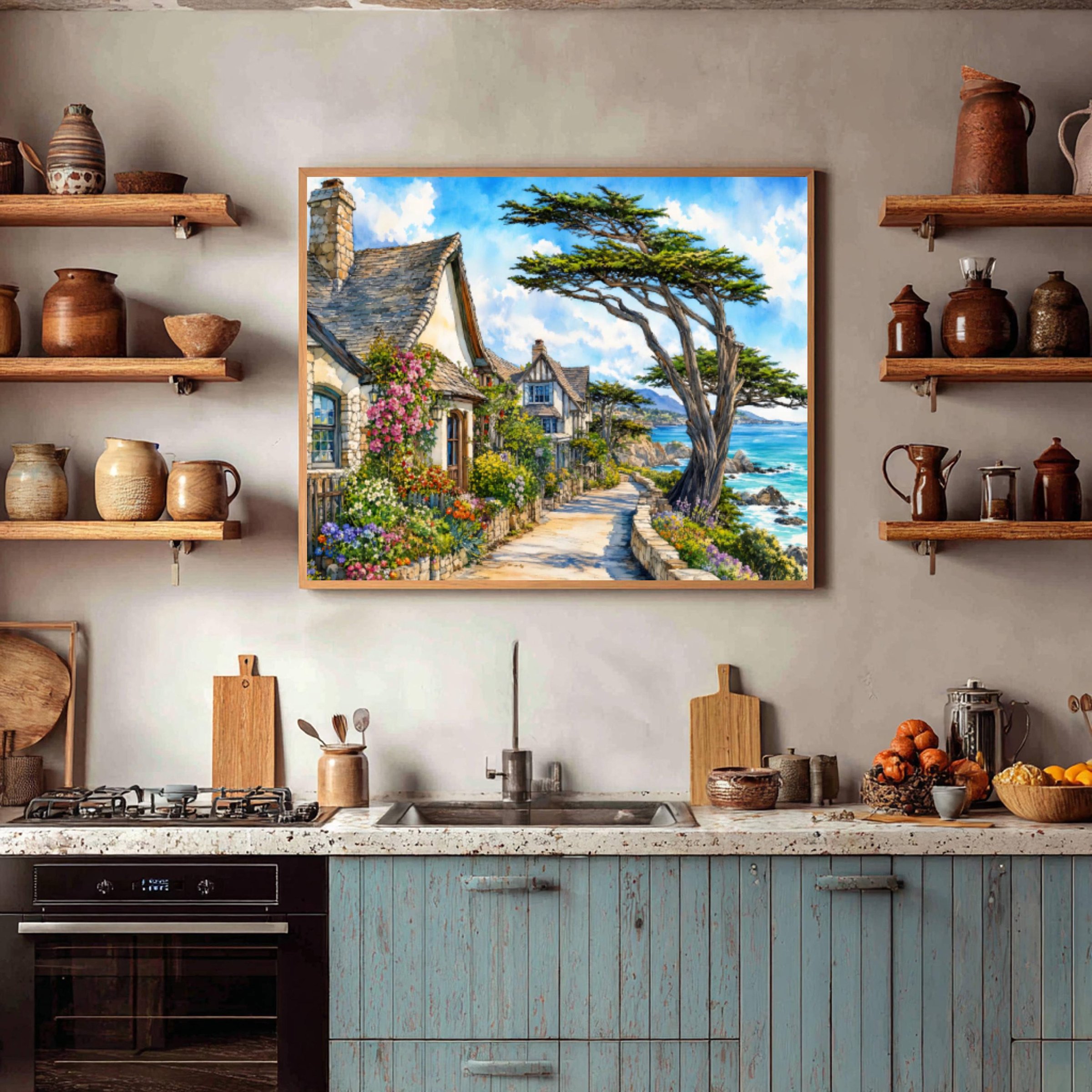 Carmel-by-the-Sea California Watercolor Print: USA Travel Art Poster - Image 7