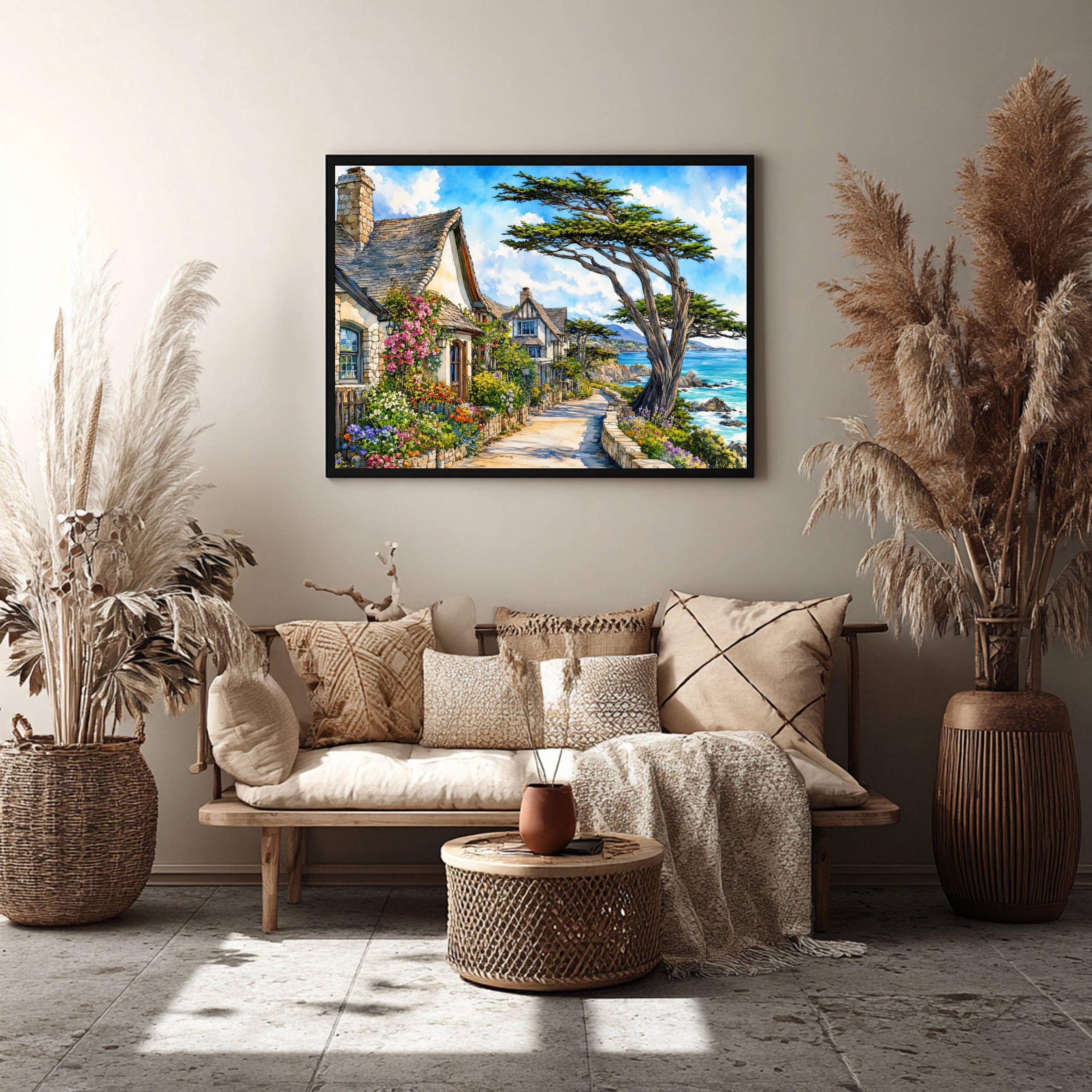 Carmel-by-the-Sea California Watercolor Print: USA Travel Art Poster - Image 8