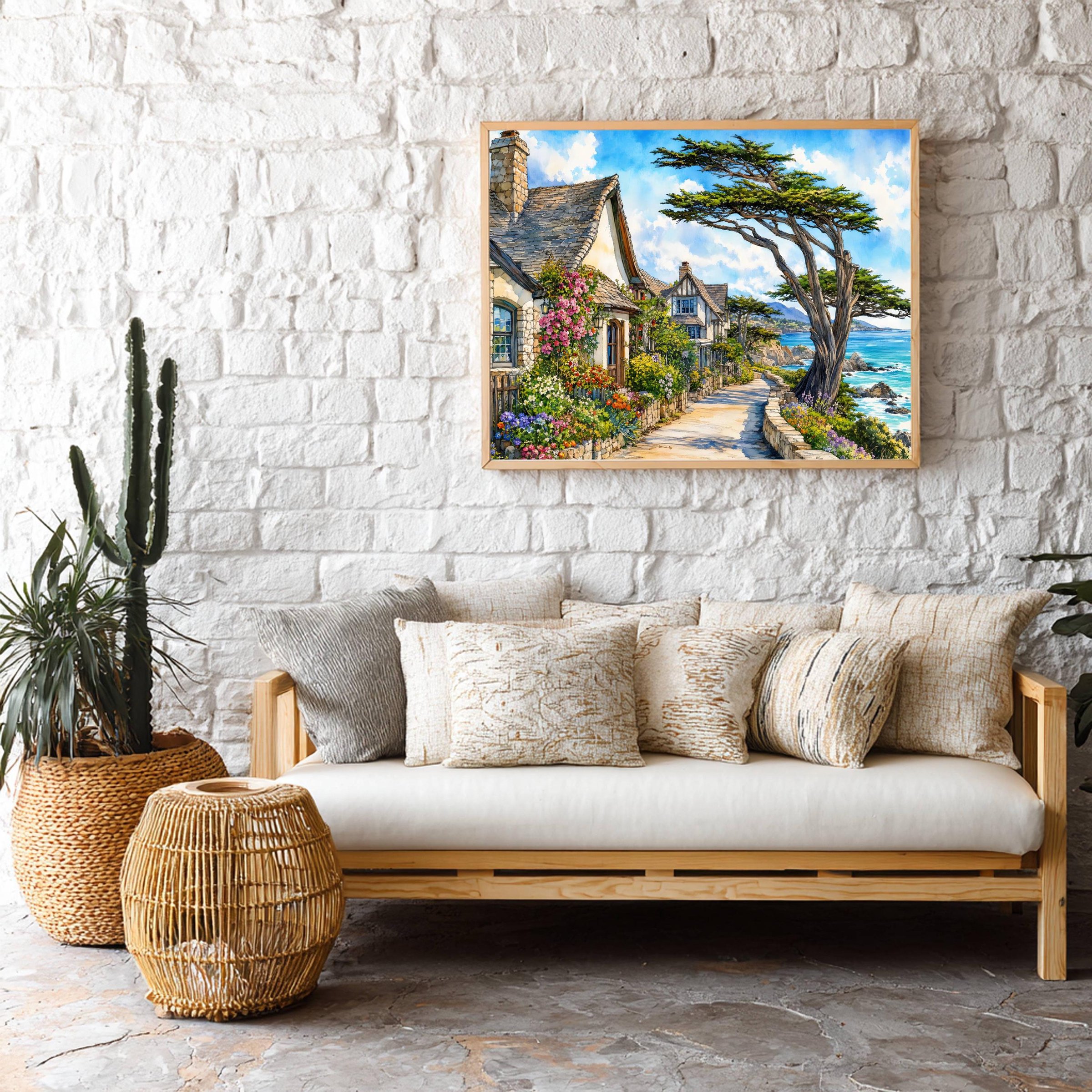 Carmel-by-the-Sea California Watercolor Print: USA Travel Art Poster - Image 9