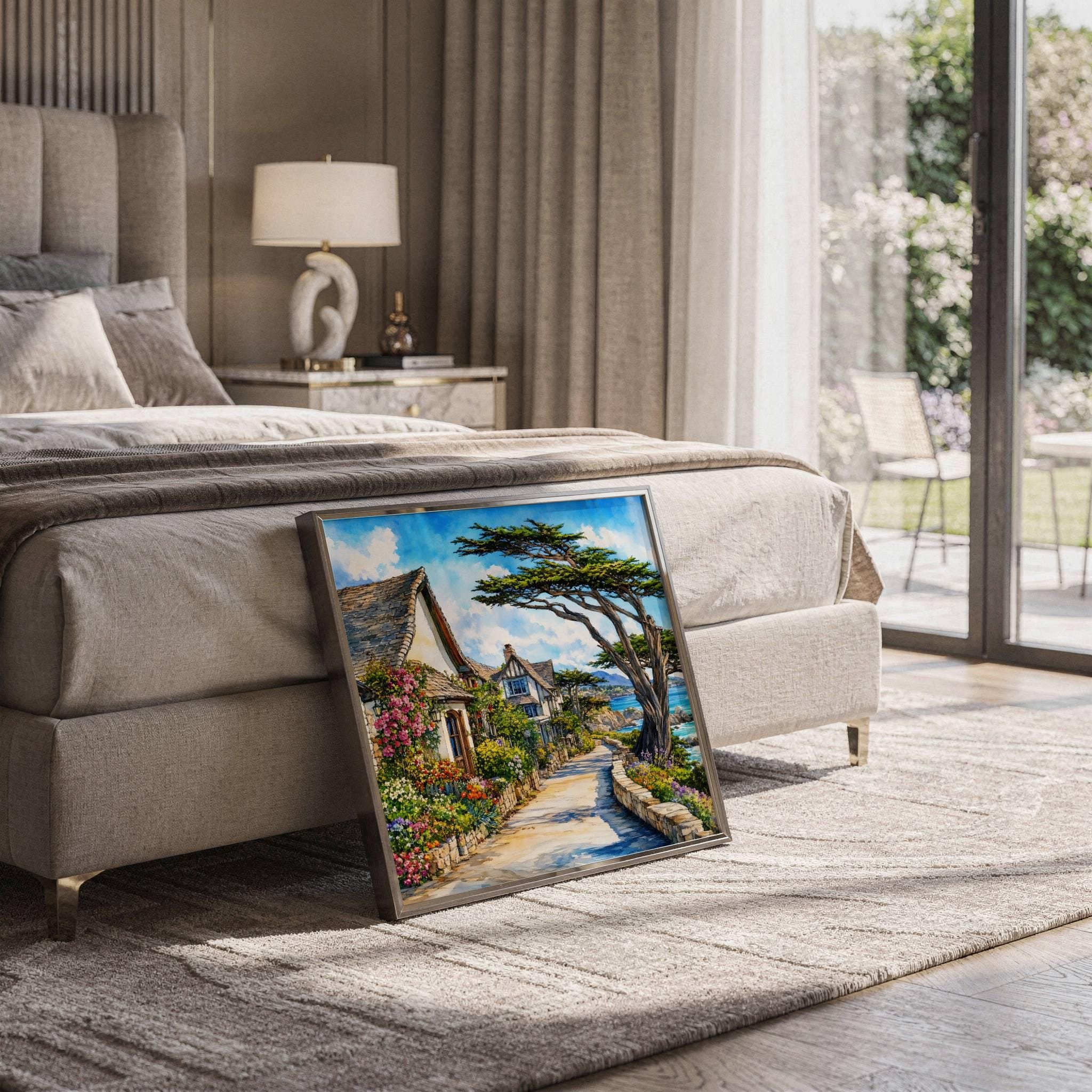 Carmel-by-the-Sea California Watercolor Print: USA Travel Art Poster - Image 5