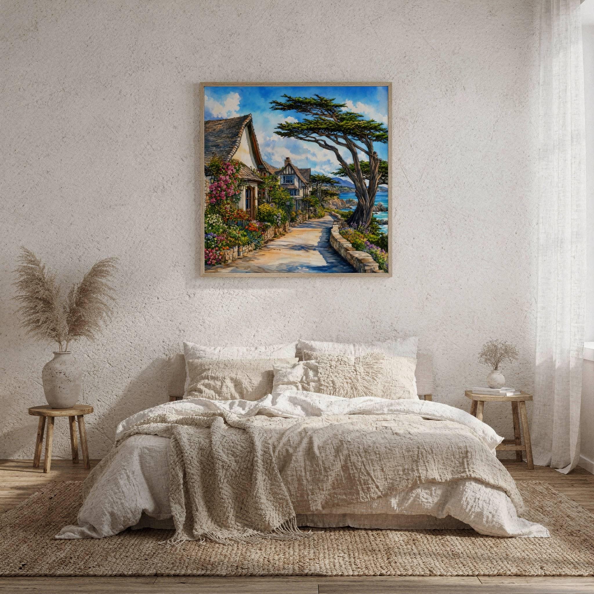Carmel-by-the-Sea California Watercolor Print: USA Travel Art Poster - Image 9